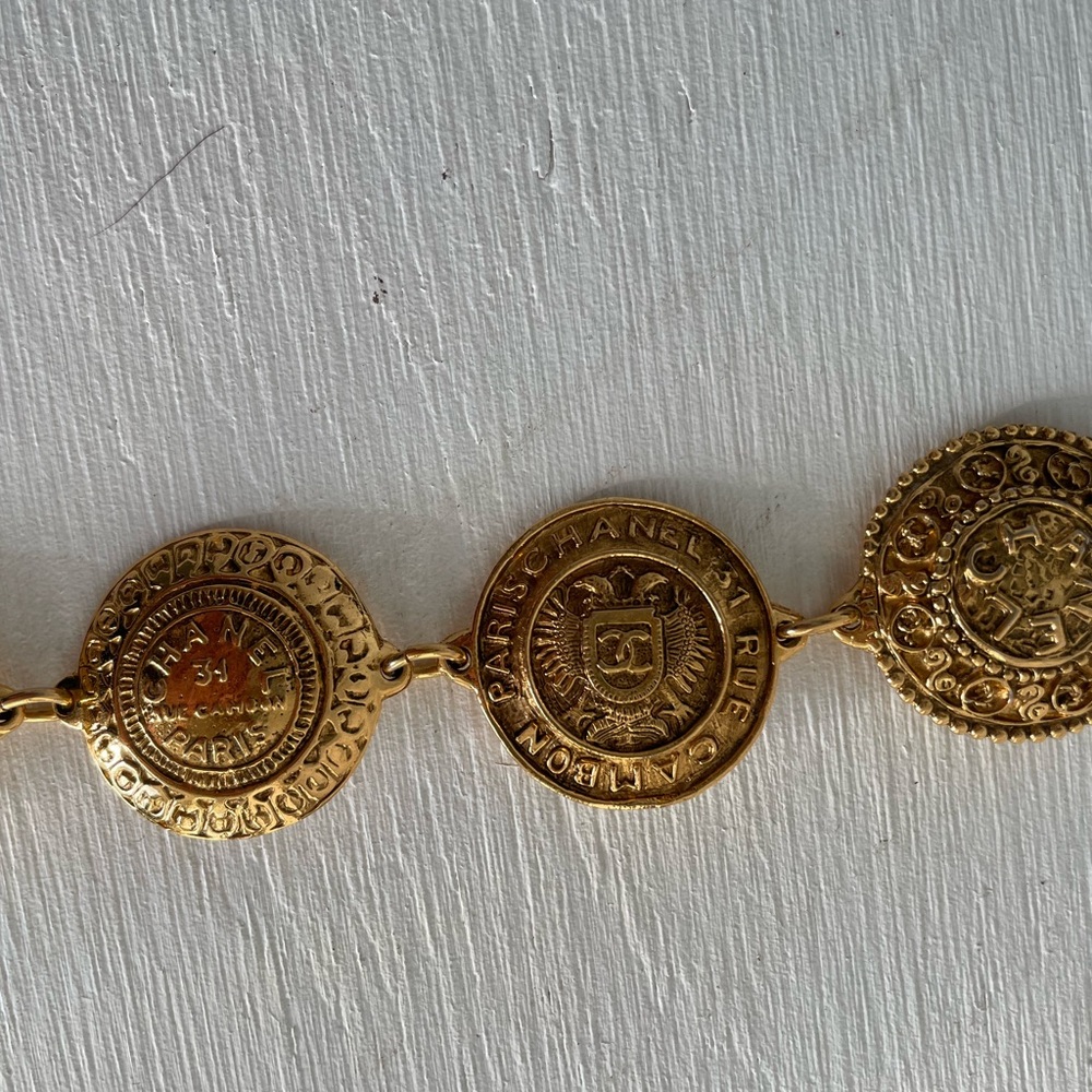 Chanel 31 Rue Cambon Medallion Collar Necklace & Bracelet Vintage - Picture 6 of 10